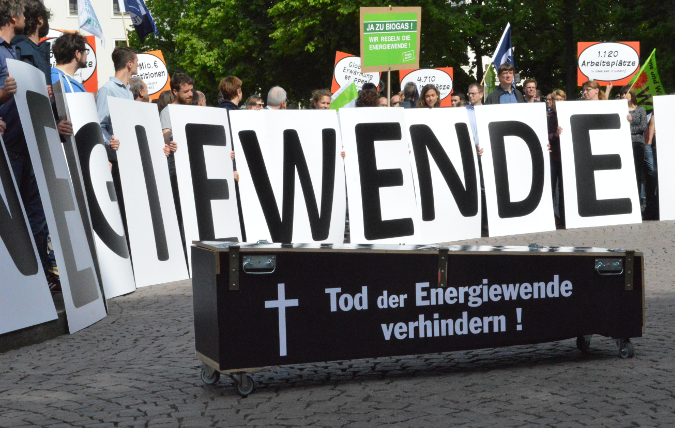 Demonstration für die Energiewende