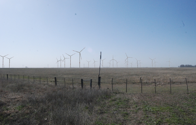 Visualisation of a planned wind farm in Argentina