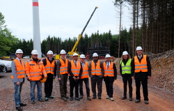 Dschibuti-Delegation im Windpark Schwarzbruch