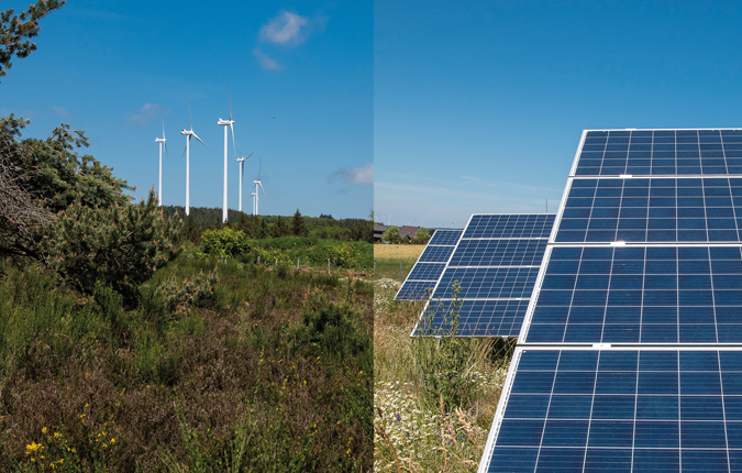 Wind- und Solarpark