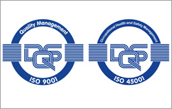 ISO 9001 (quality management) and ISO 45001 (occupational health and safety)