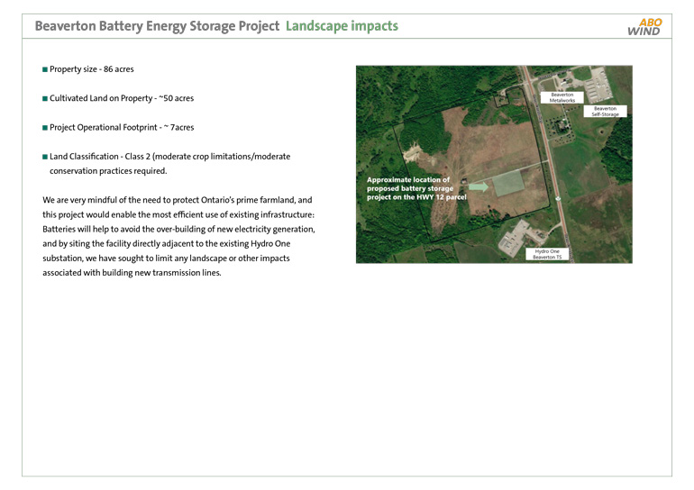 Landscape impacts