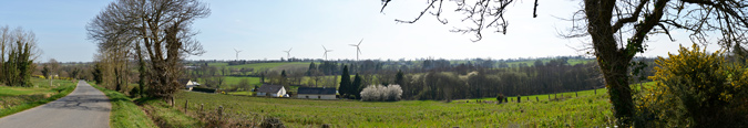 Vue depuis le hameau de Vaubelin