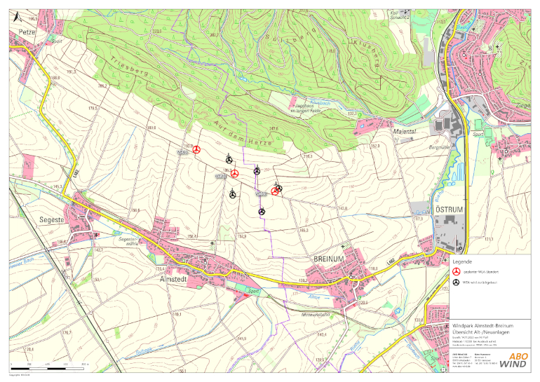 Windpark-Repowering Almstedt-Breinum