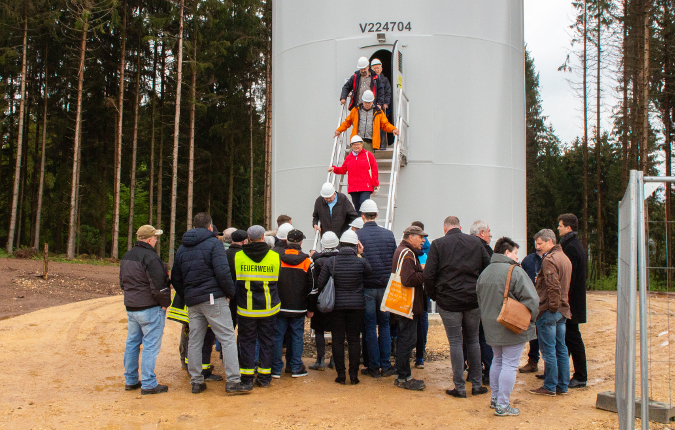 Einweihung der Windkraftanlagen