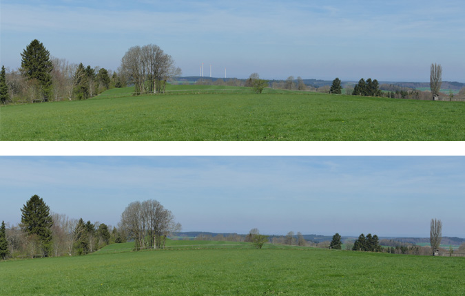 Betenbrunn, Erhöhung östlich des Ortes