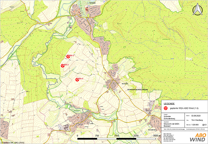 Standort Windpark Schieder Schwalenberg