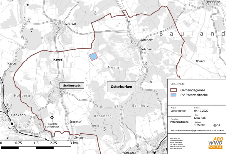 Solarparkplanung in Osterburken-Schlierstadt